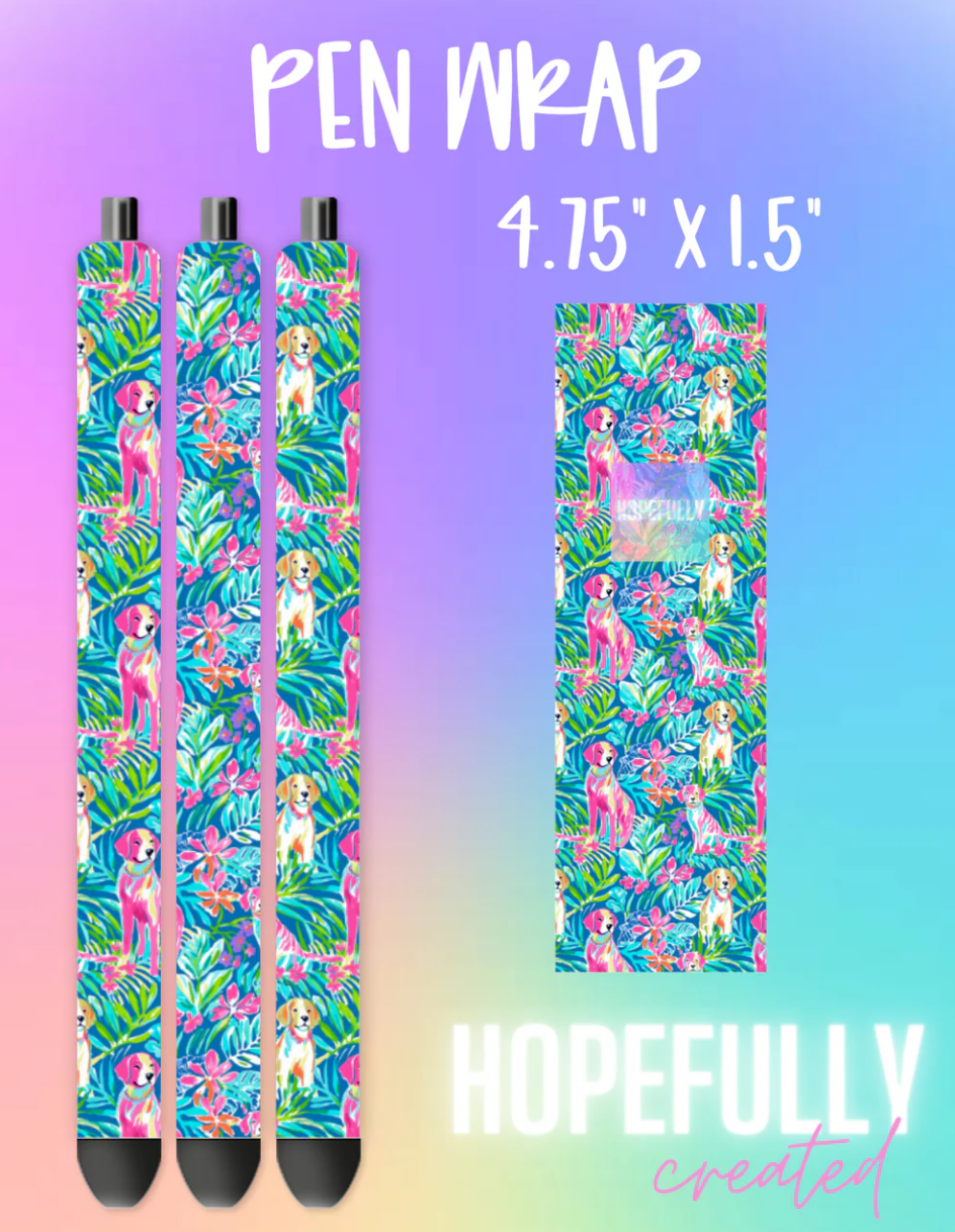 Floral Dogs Vinyl Collection- 1161