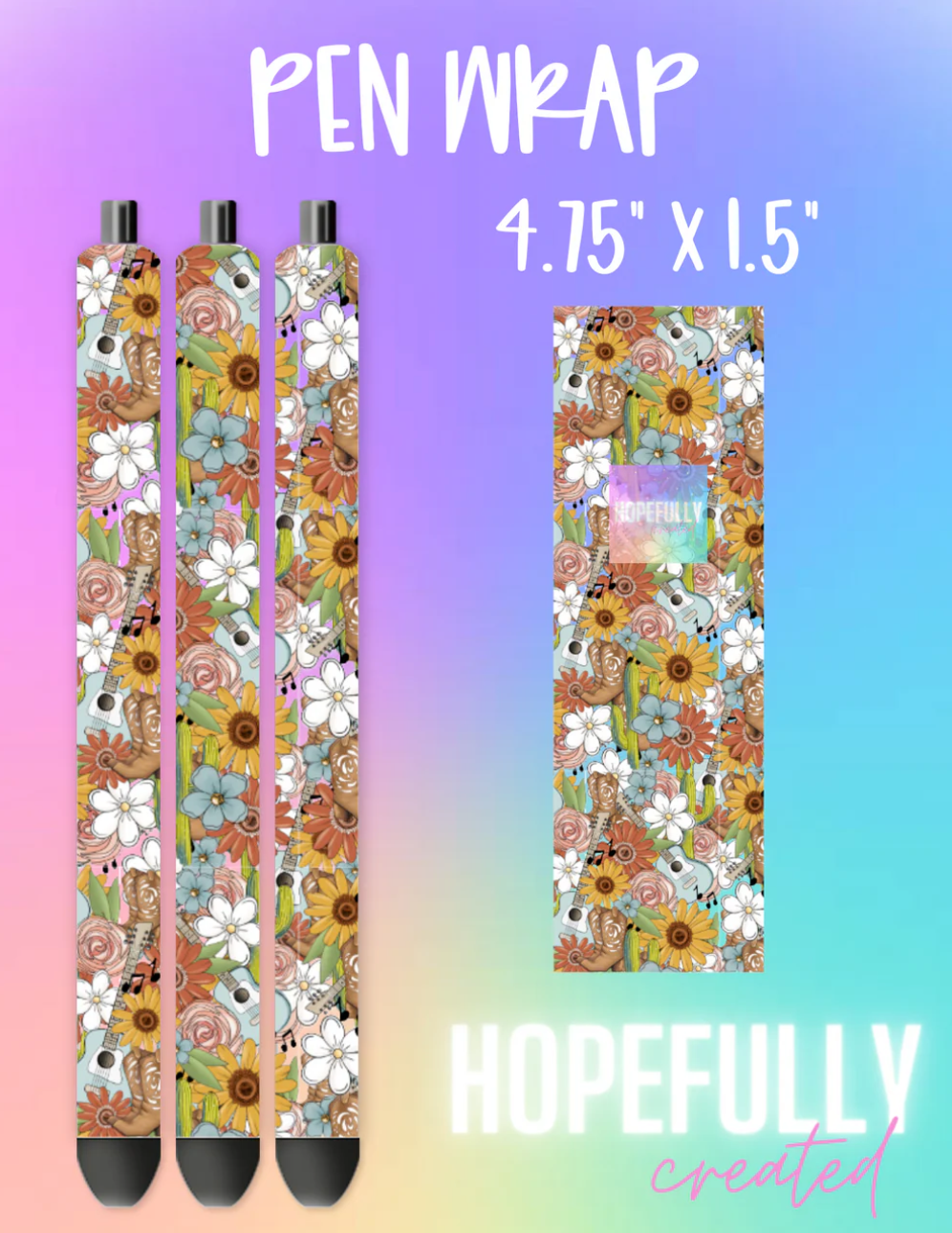 Western Floral Vinyl Collection- 1117