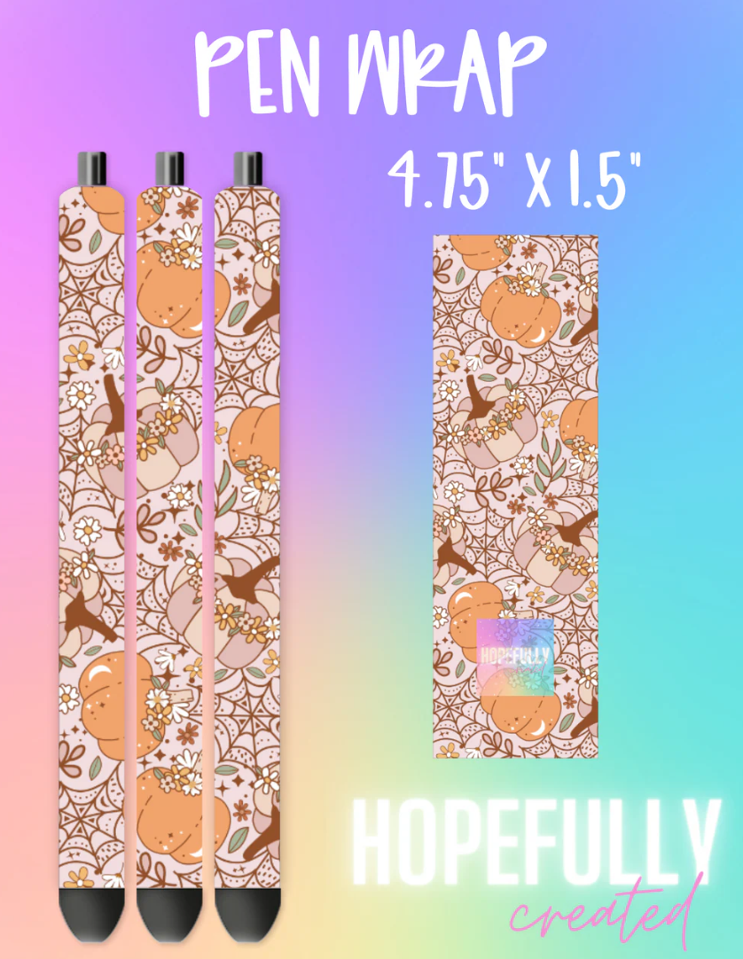 Floral Pumpkins Vinyl Collection- 156