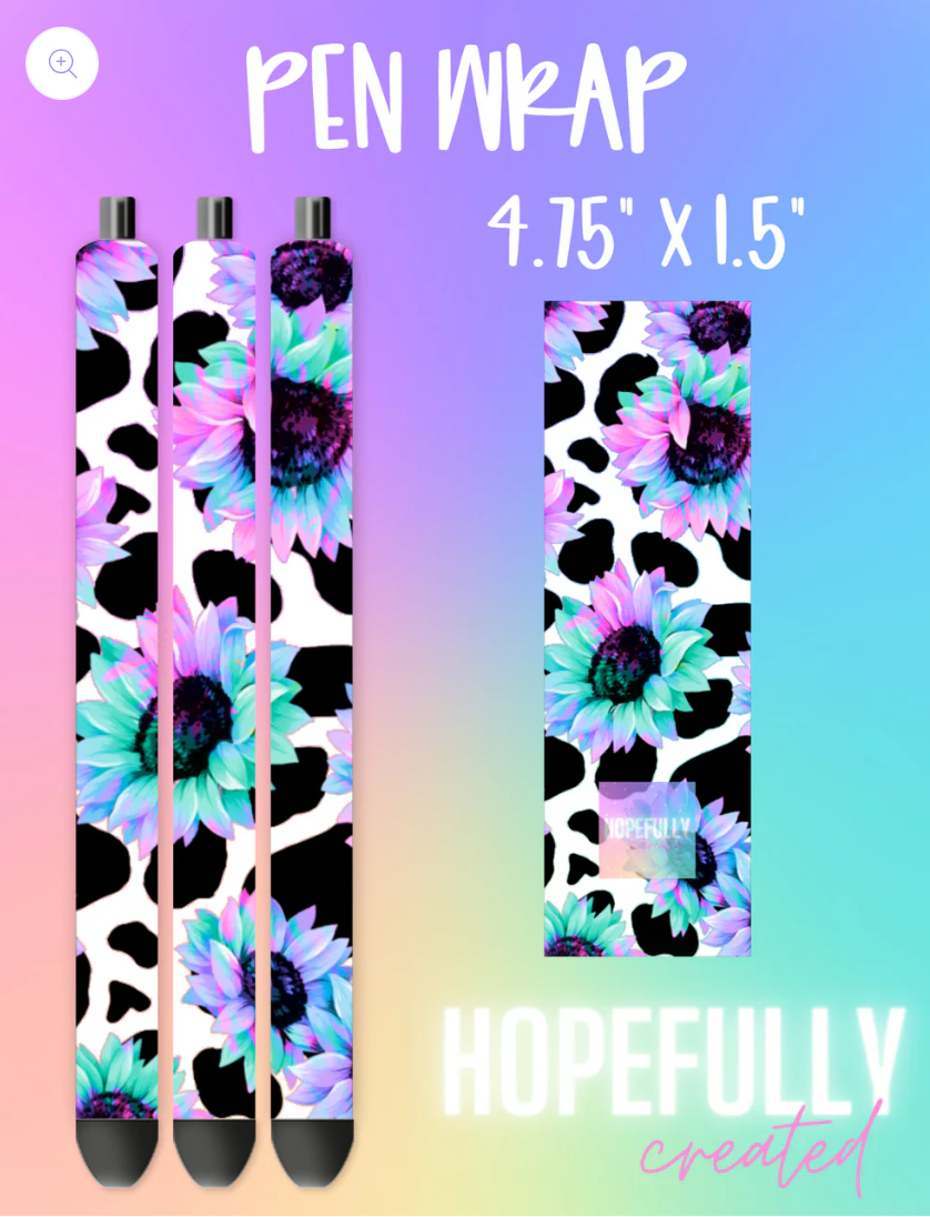Floral Cow Vinyl Collection- 172