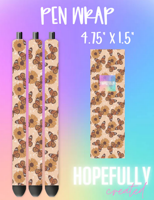 Butterfly Flowers Vinyl Collection - 802