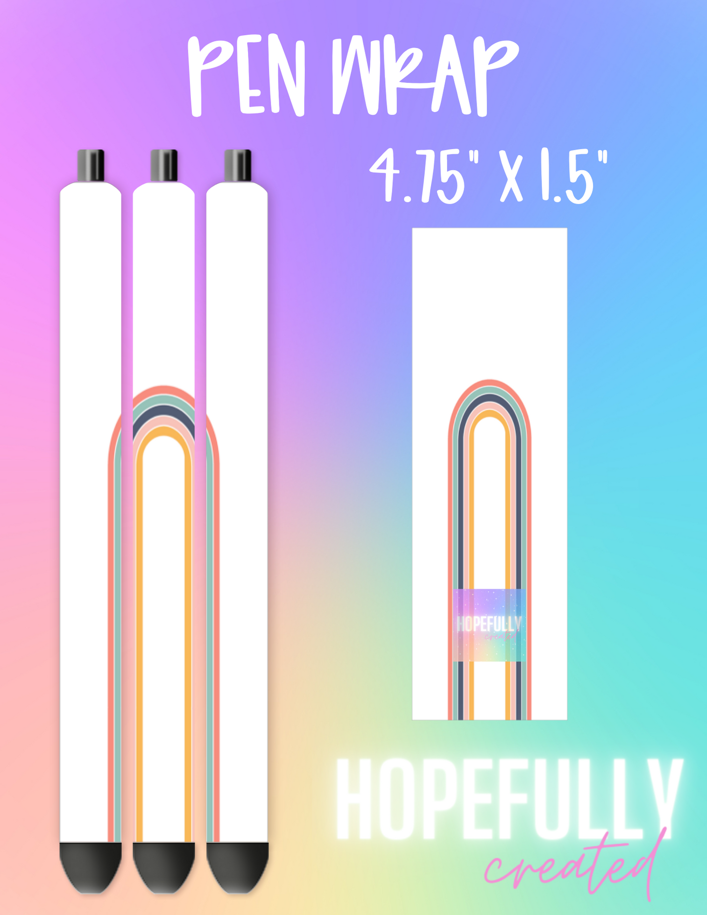 Rainbow Pen Wrap-150