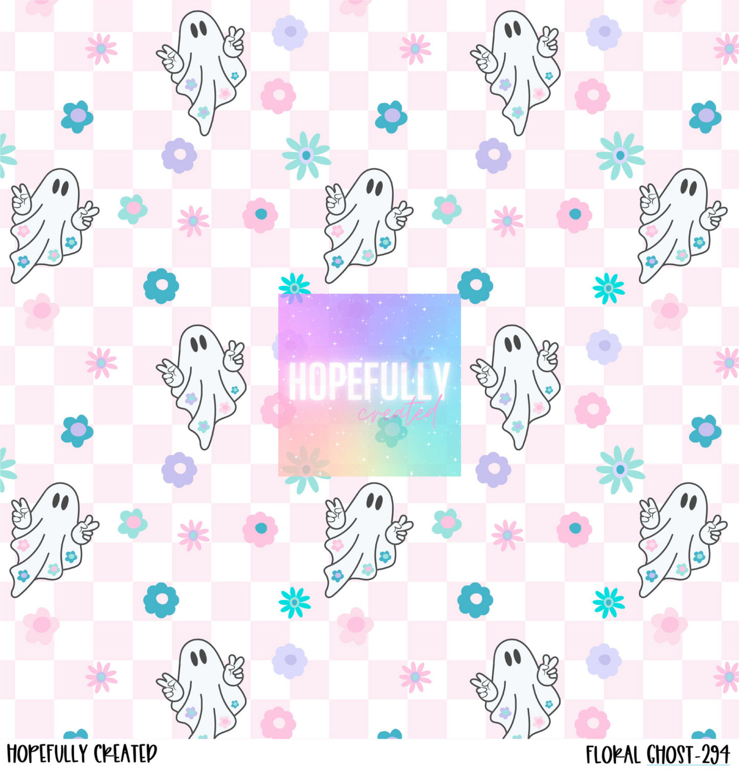 Floral Ghost 12x12 - 294