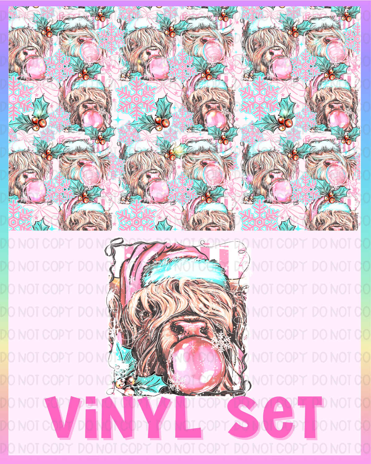 Christmas Cow Vinyl Set