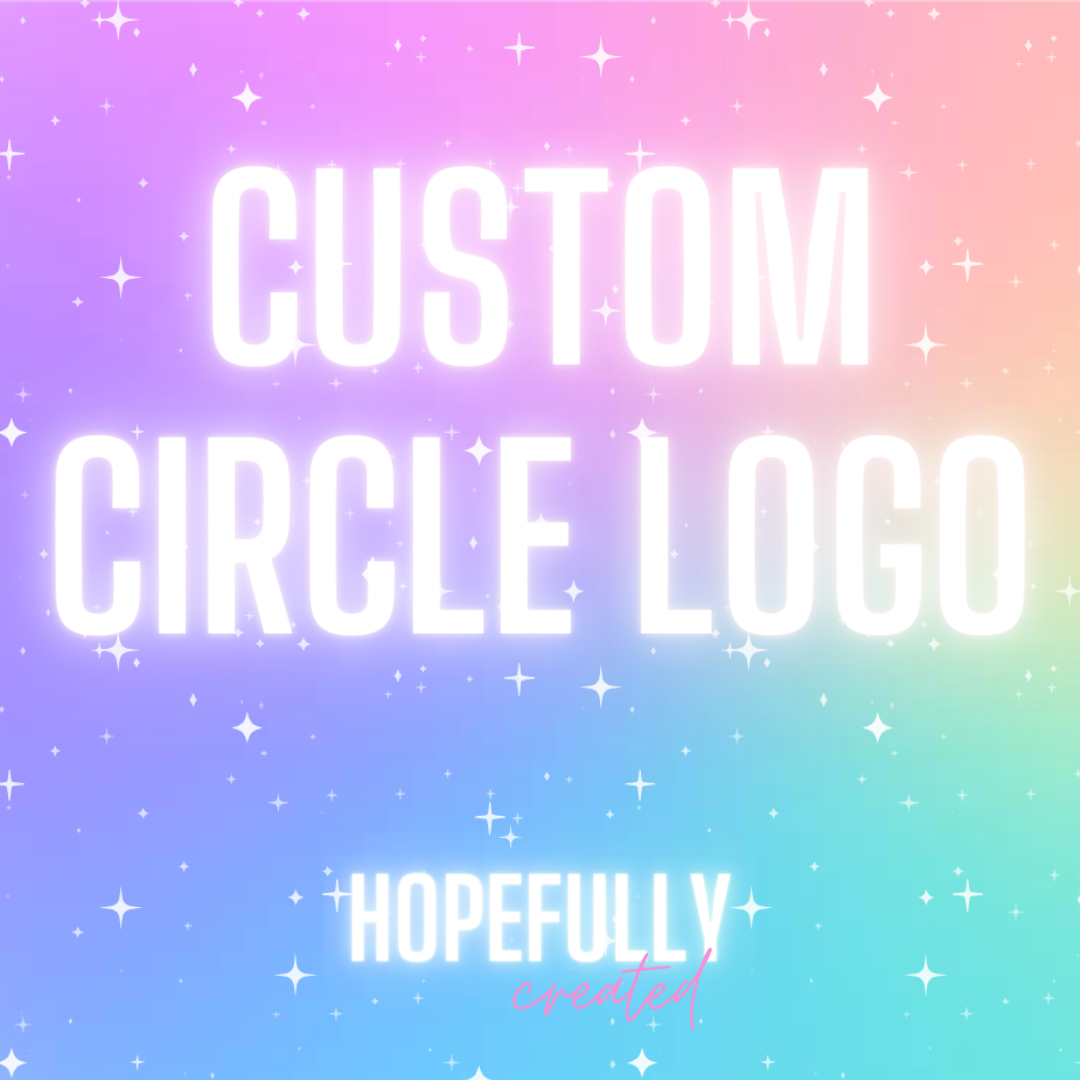 Custom Circle Logo Stickers- 100 ct