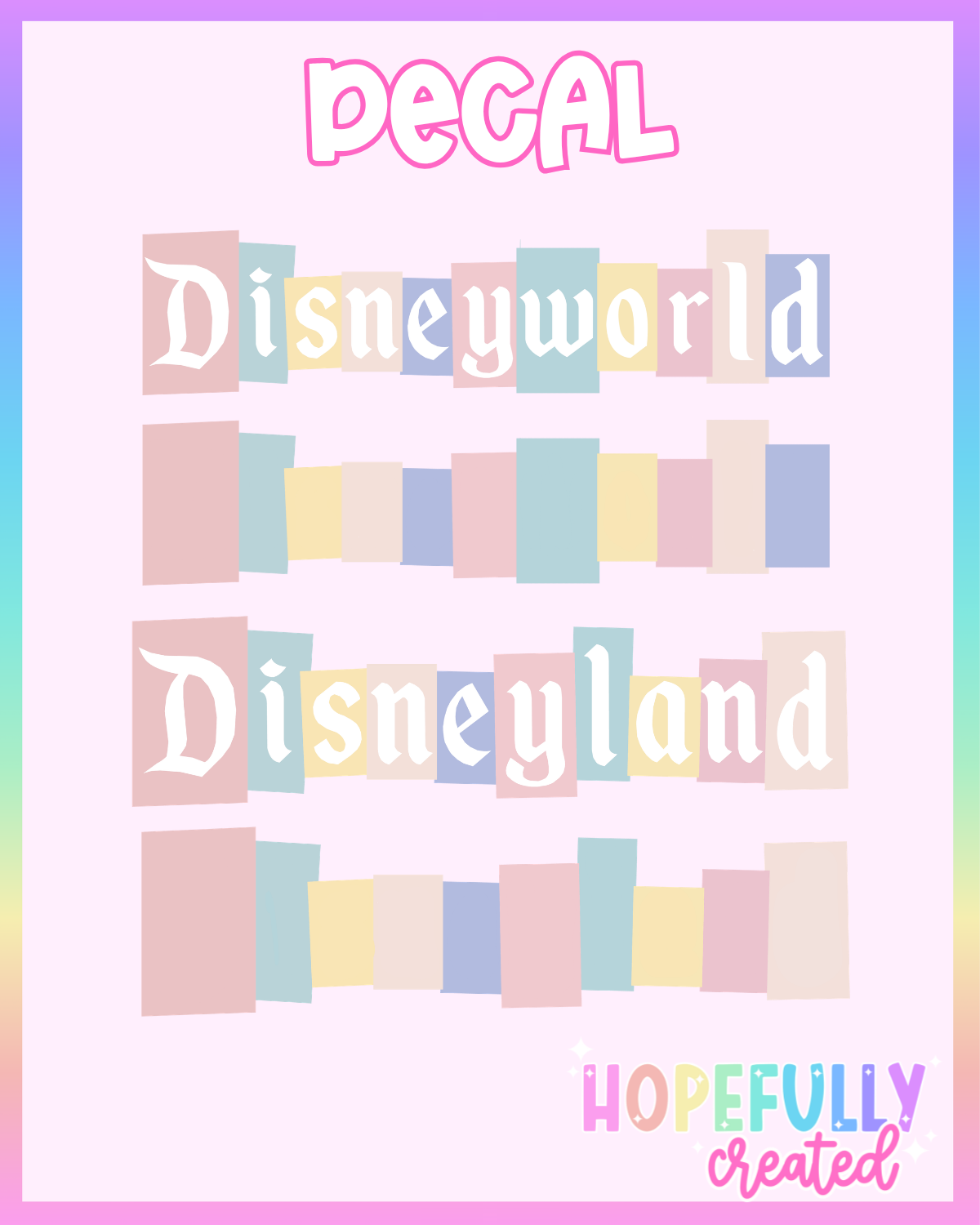Dimensional Artists Decal- Mouse Treats Design DA