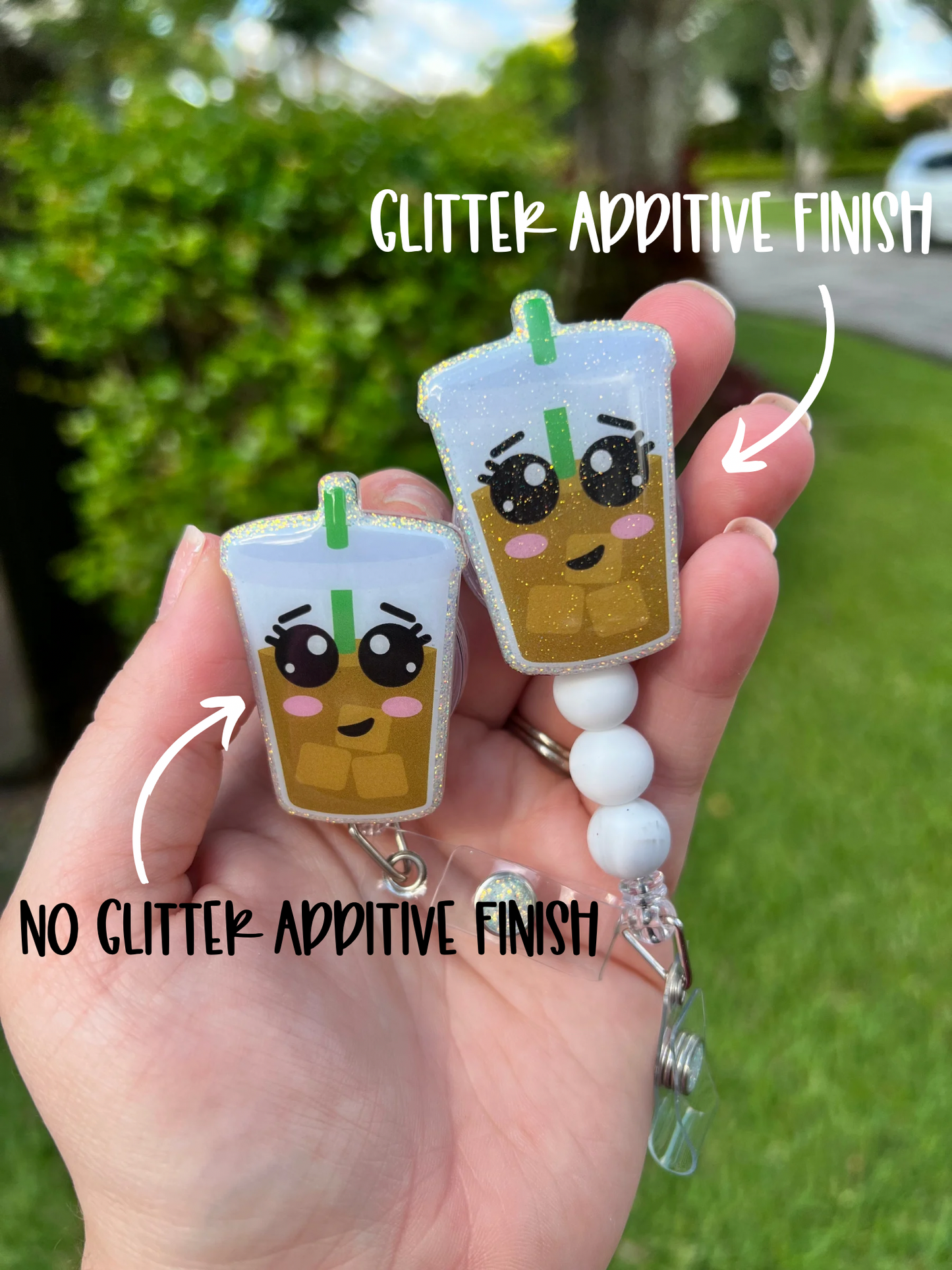 Iced Coffee Badge Reel