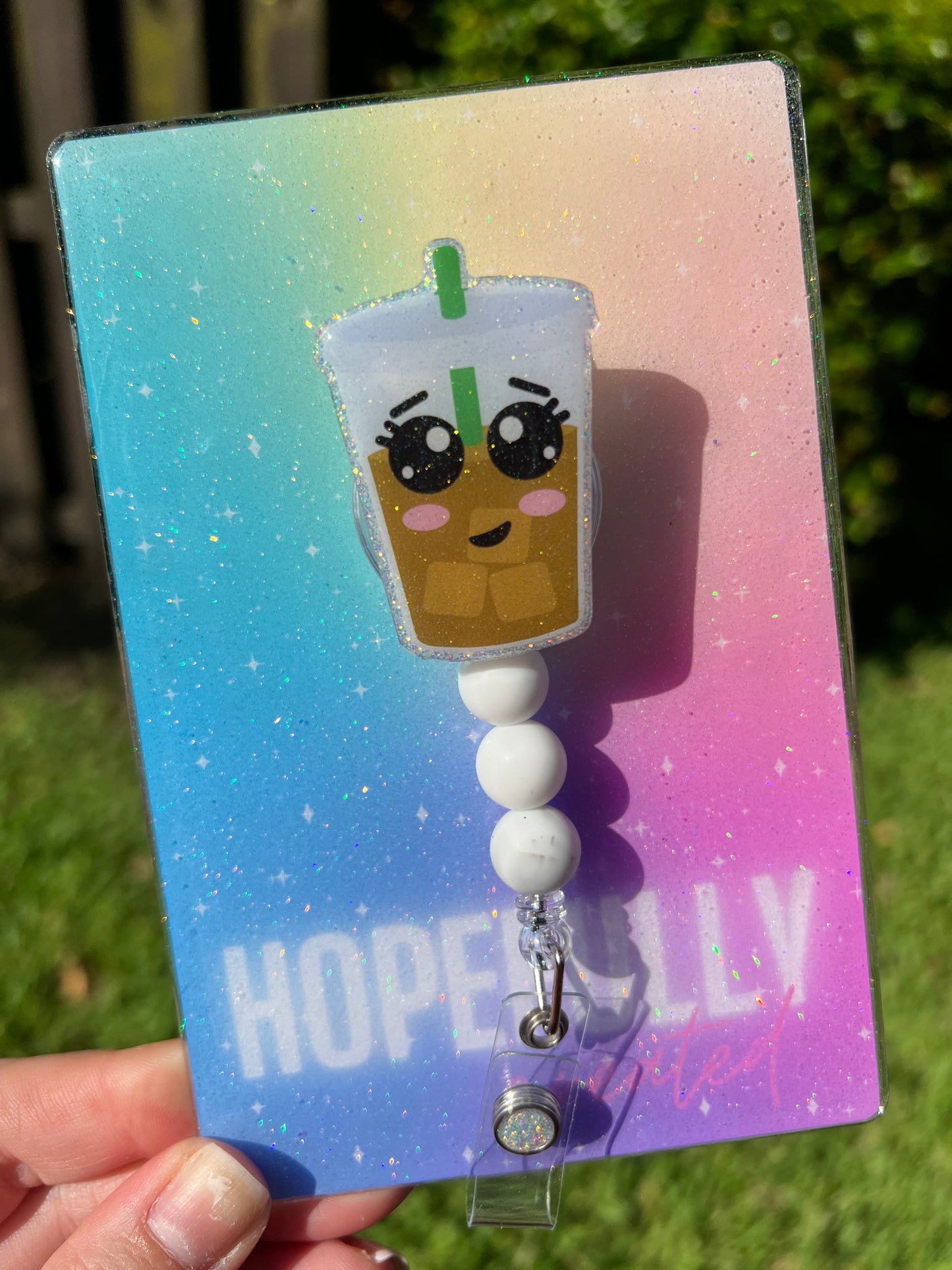 Iced Coffee Badge Reel