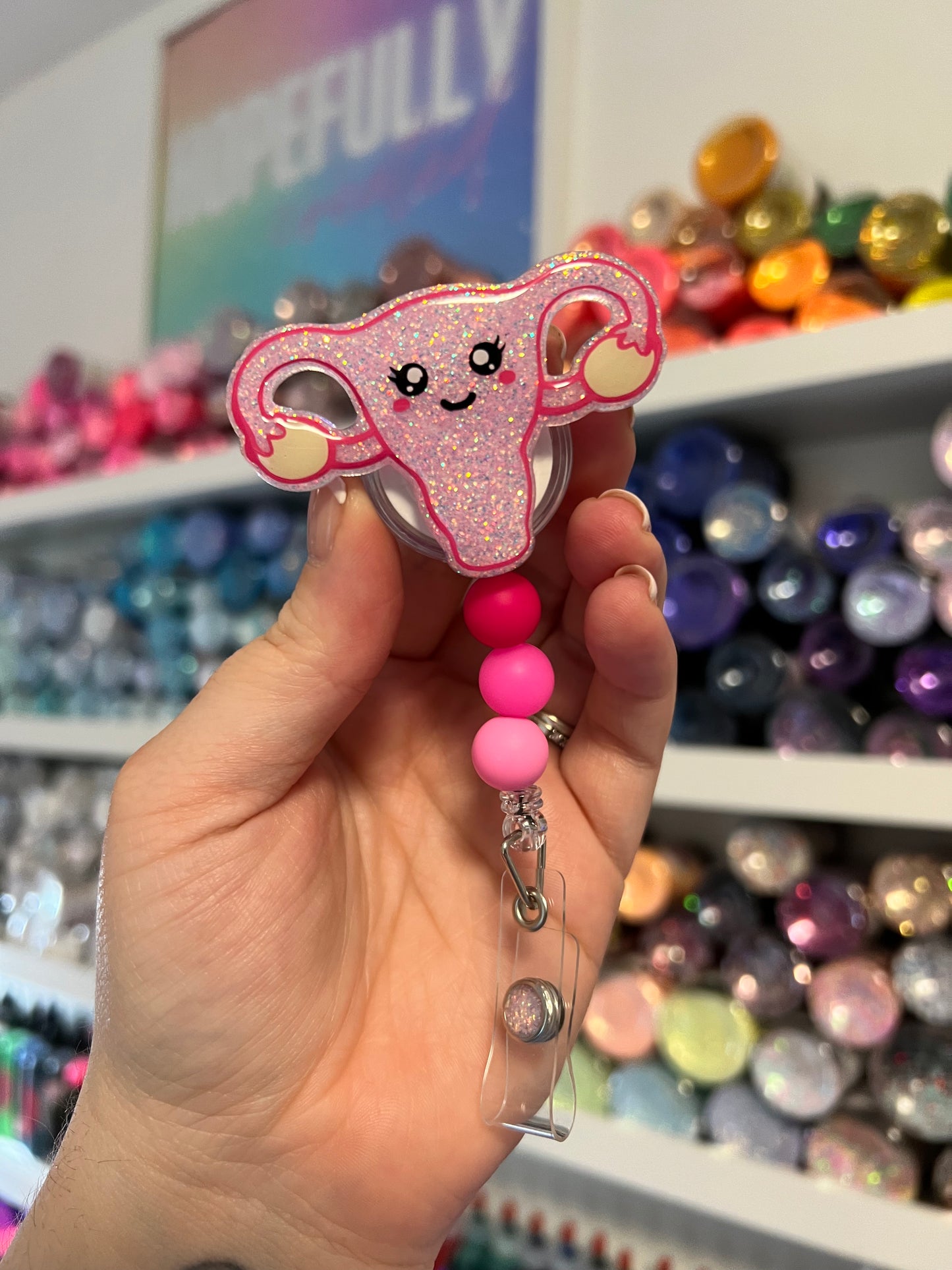 Uterus Badge Reel