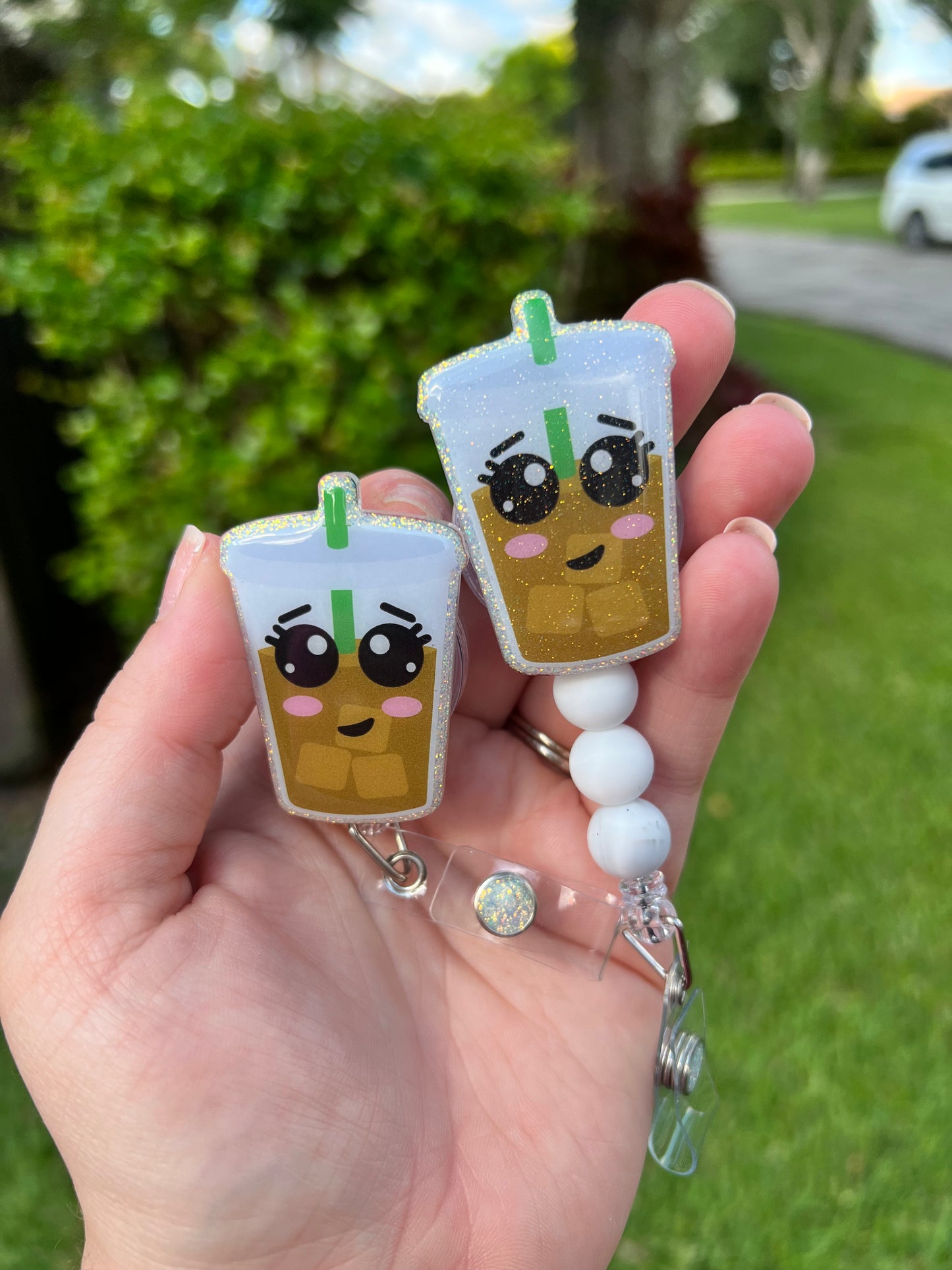 Iced Coffee Badge Reel