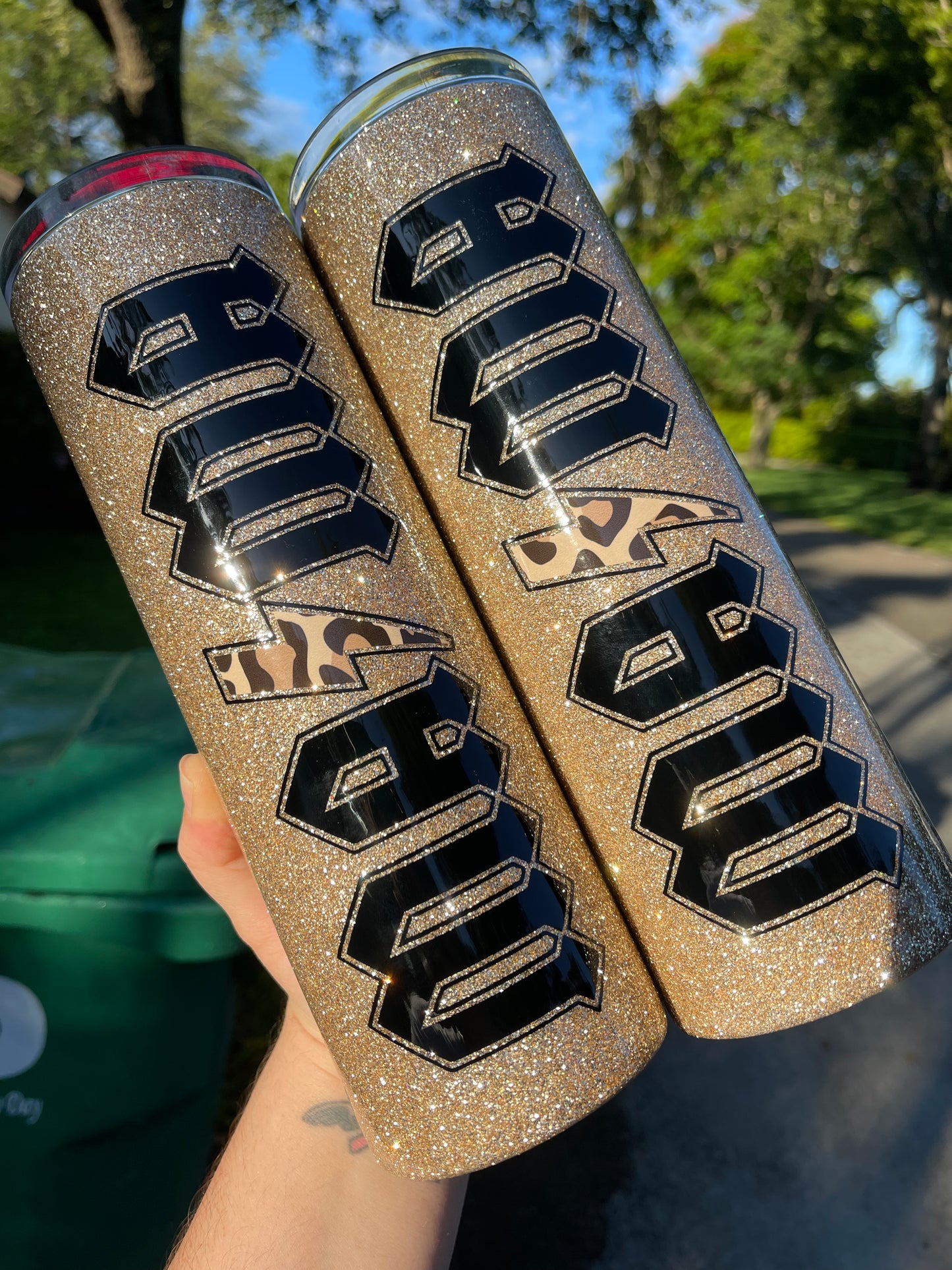 Mama Leopard Bolt Tumbler (Made to Order)