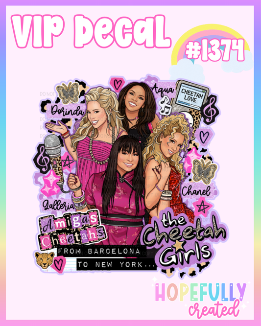 Cheetah Girls Decal-1374 VIP