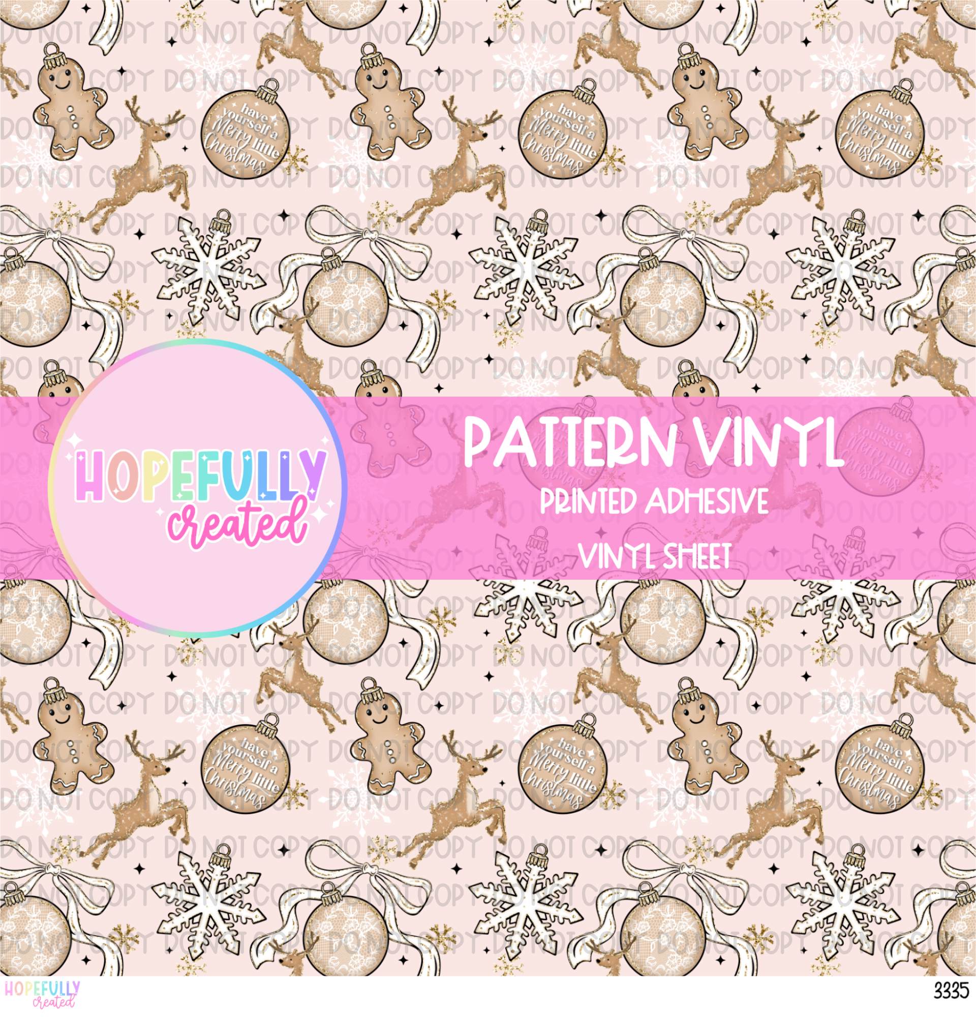 Gingerbread Bows Vinyl Collection - 3335 – Hopefully Created
