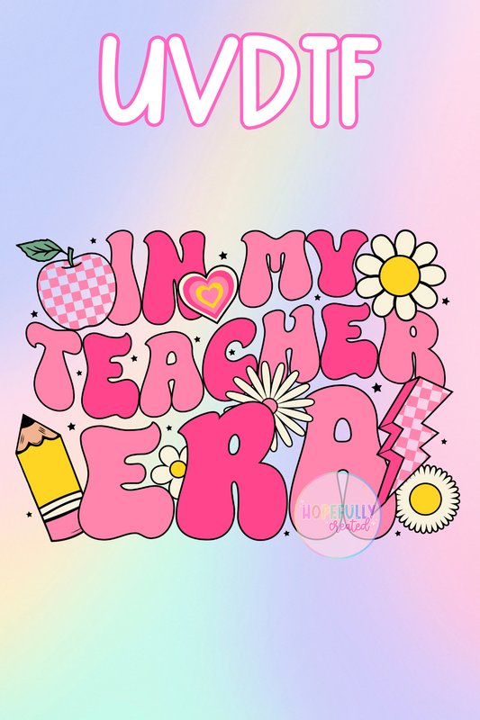 Teacher Era UVDTF Decal