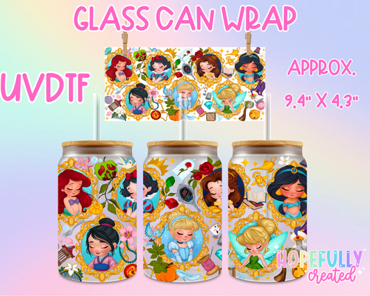 Princess UVDTF Glass Can Wrap