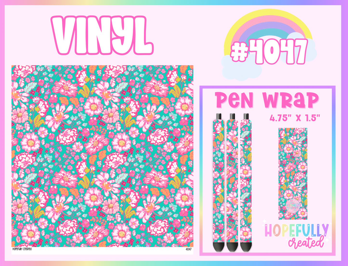 Floral Vinyl Collection - 4047