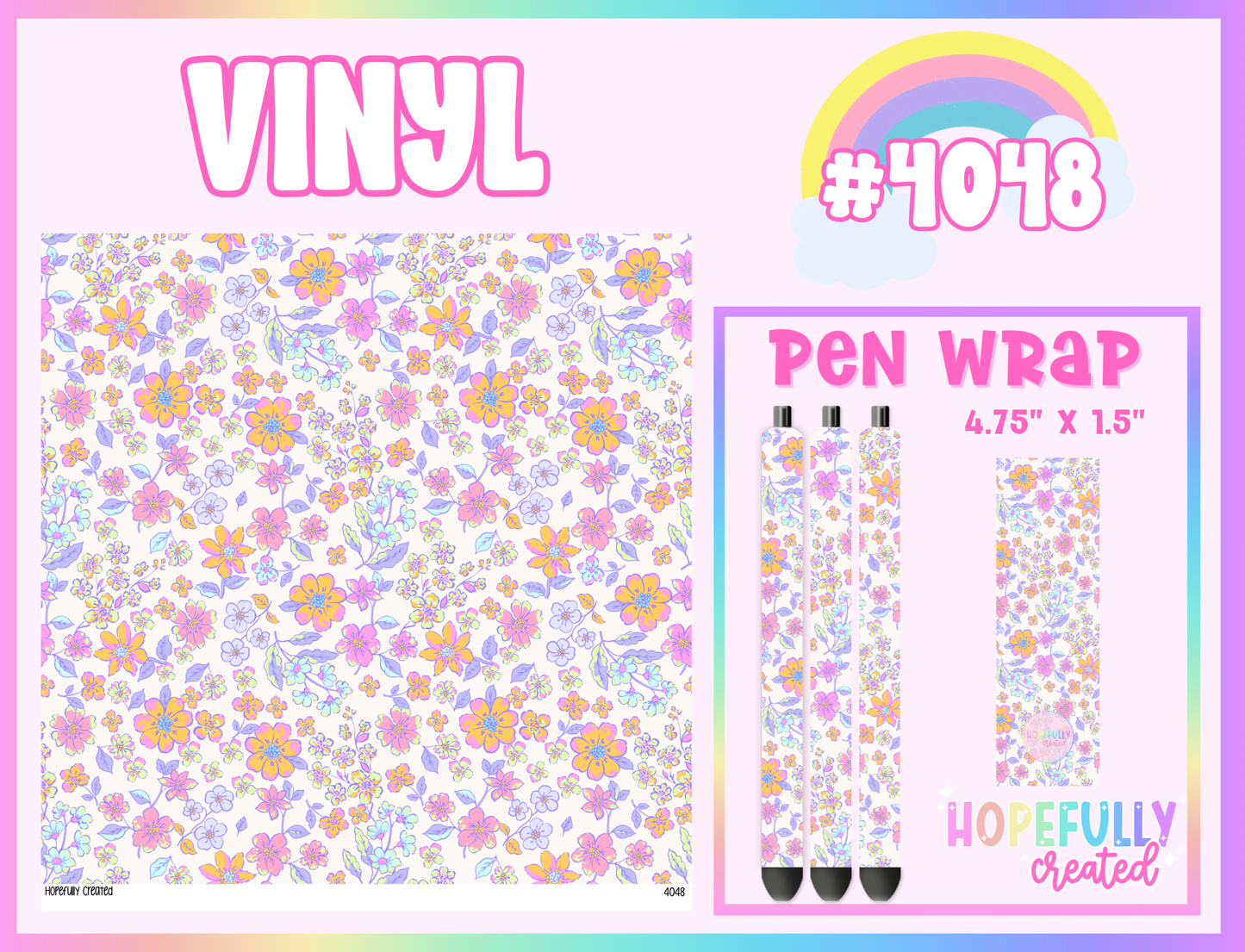 Floral Vinyl Collection - 4048