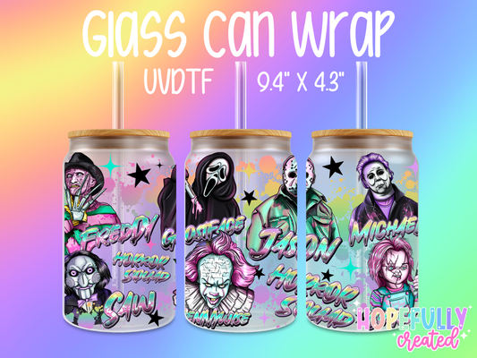 Pastel Horror UVDTF Glass Can Wrap