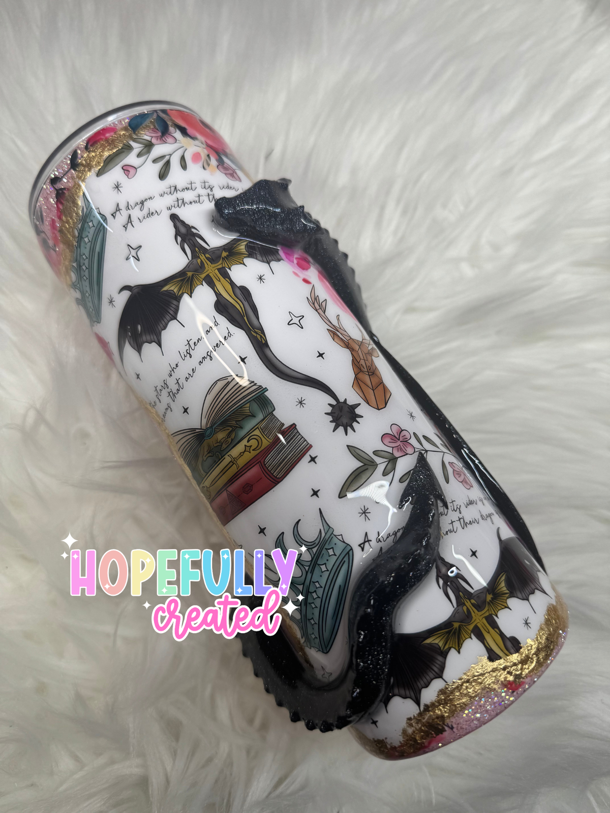 Dragon Fourth Wing Inspired Tumbler (Made to Order)