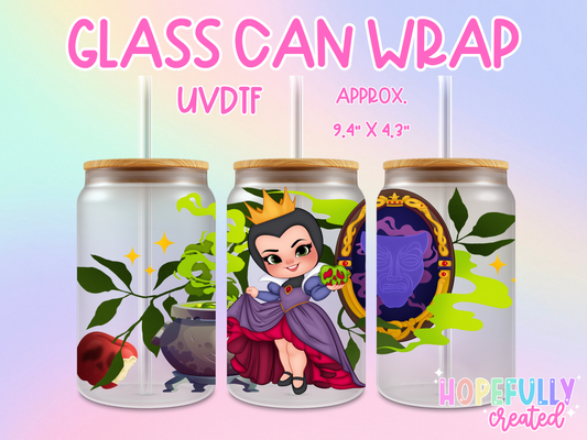 Evil Queen UVDTF Glass Can Wrap