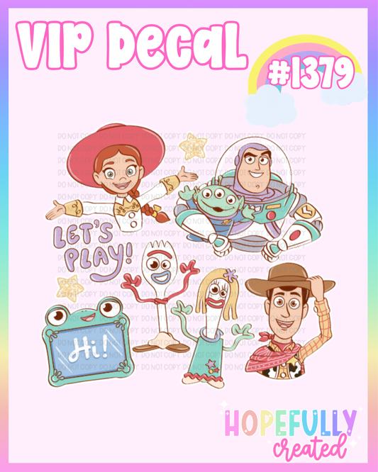 Toys Decal-1379 VIP