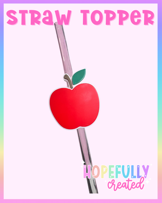Apple Straw Topper