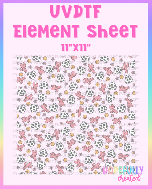 Cow Hearts UVDTF Element Sheet
