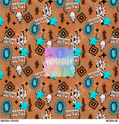 Western Print Vinyl Collection - 510