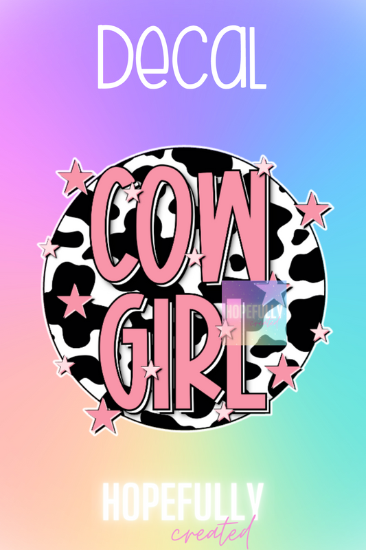 Cowgirl Decal-109