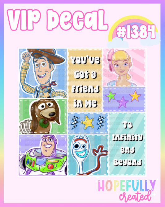 Toys Decal-1384 VIP