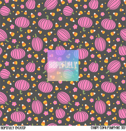 Candy Corn Pumpkins Vinyl Collection- 307