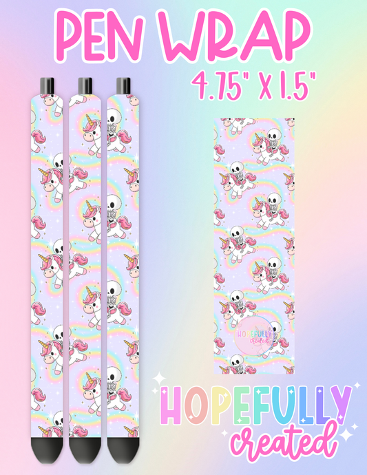 Skellie Unicorn Pen Wrap-1656 *HC Exclusive