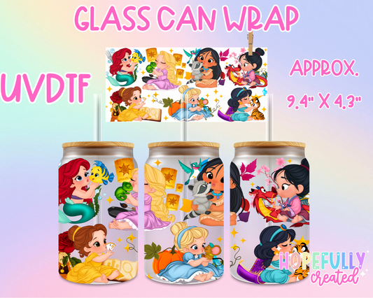 Princess UVDTF Glass Can Wrap