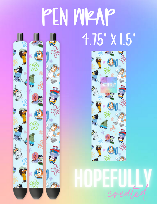 Bikini Bottom Dogs Pen Wrap-1279 VIP