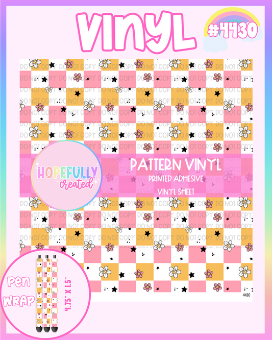 Checker Flowers Vinyl Collection - 4430