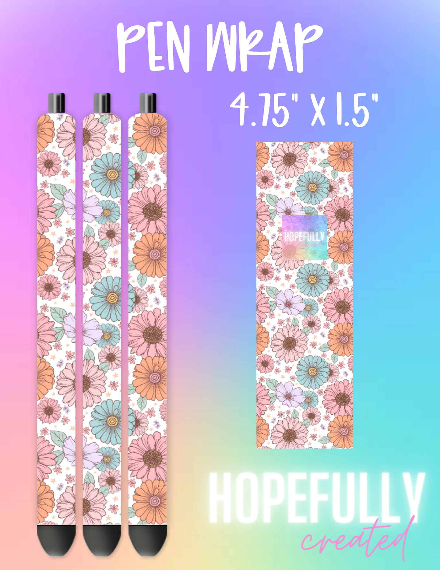 Floral Pen Wrap-899