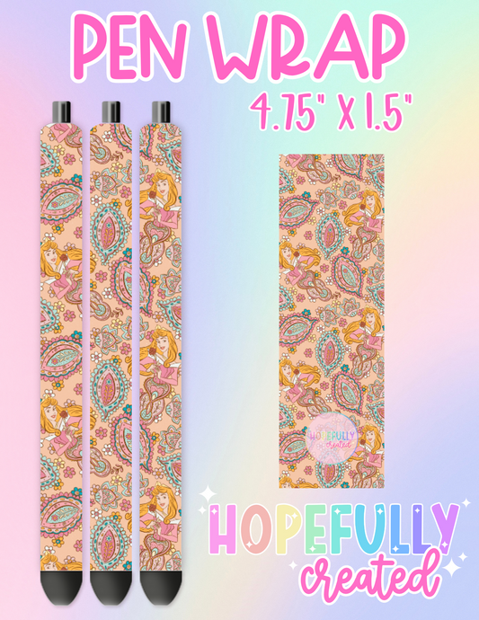 Princess Paisley Pen Wrap-2516 VIP