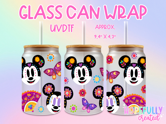 Mouse Heads UVDTF Glass Can Wrap