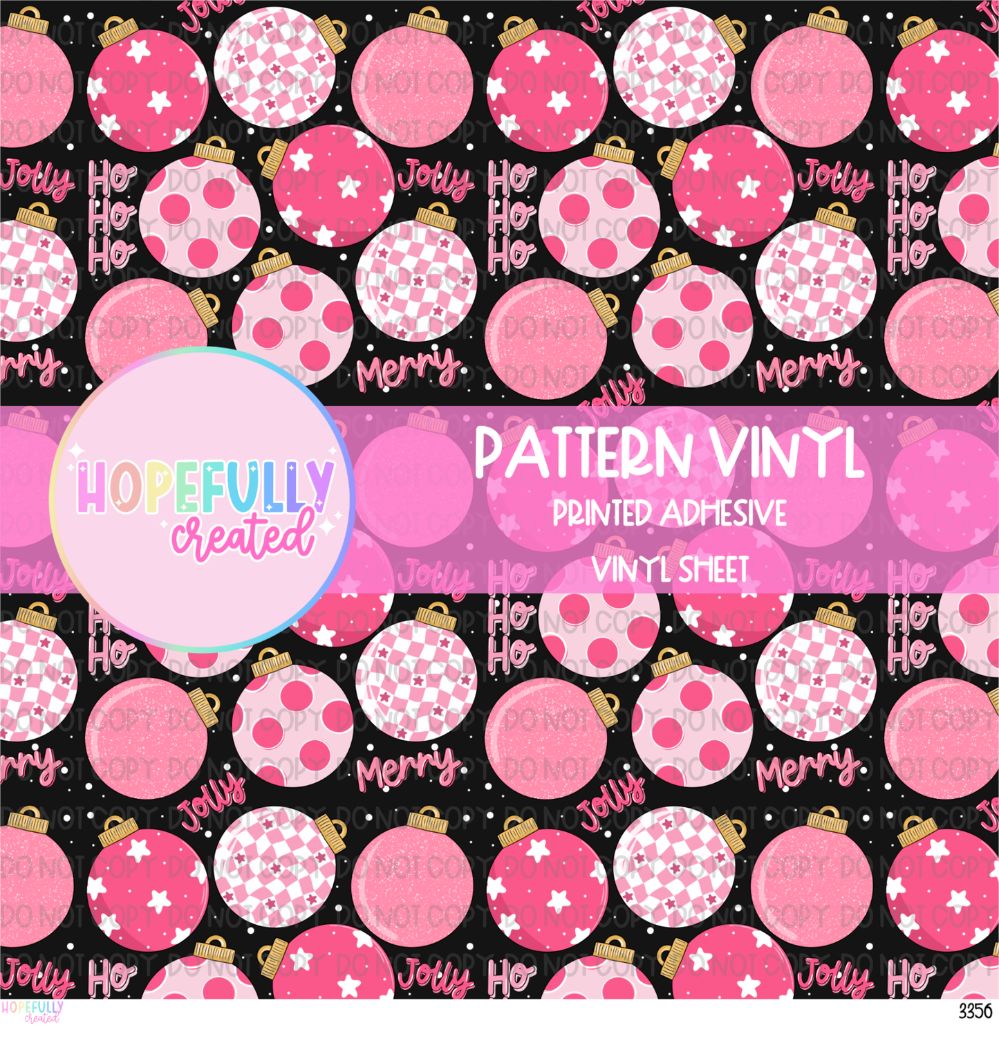 Christmas Ornaments Vinyl Collection - 3356