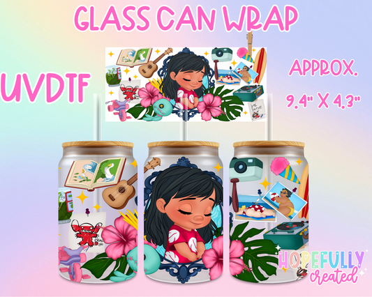 Lilo UVDTF Glass Can Wrap