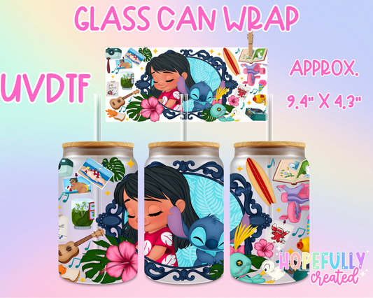 Lilo and Stitch UVDTF Glass Can Wrap