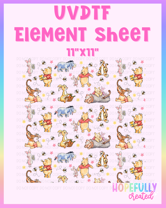 Bear UVDTF Element Sheet