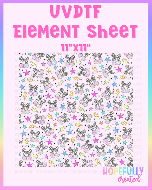 Cherry Checker UVDTF Element Sheet