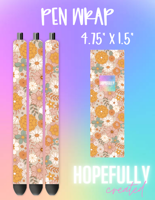 Floral Pen Wrap-908