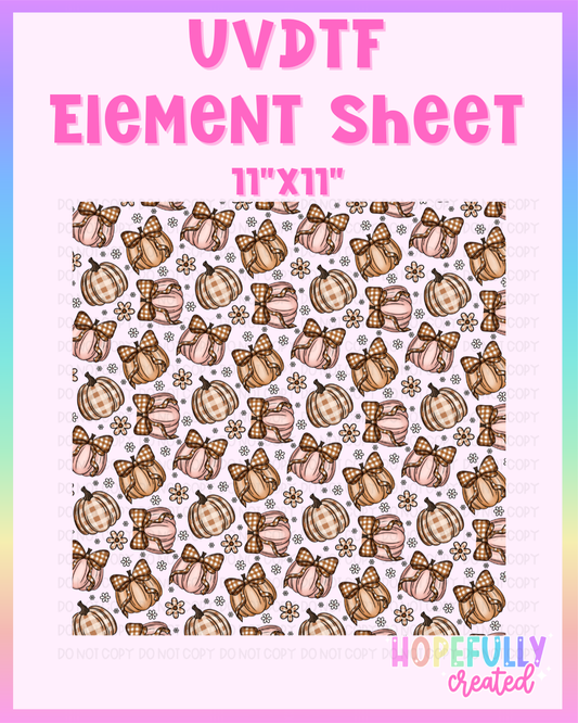 Pumpkins UVDTF Element Sheet