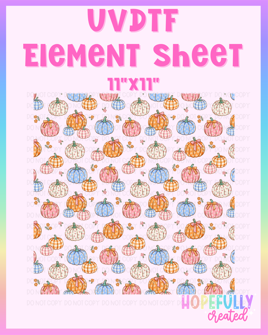 Pumpkins UVDTF Element Sheet