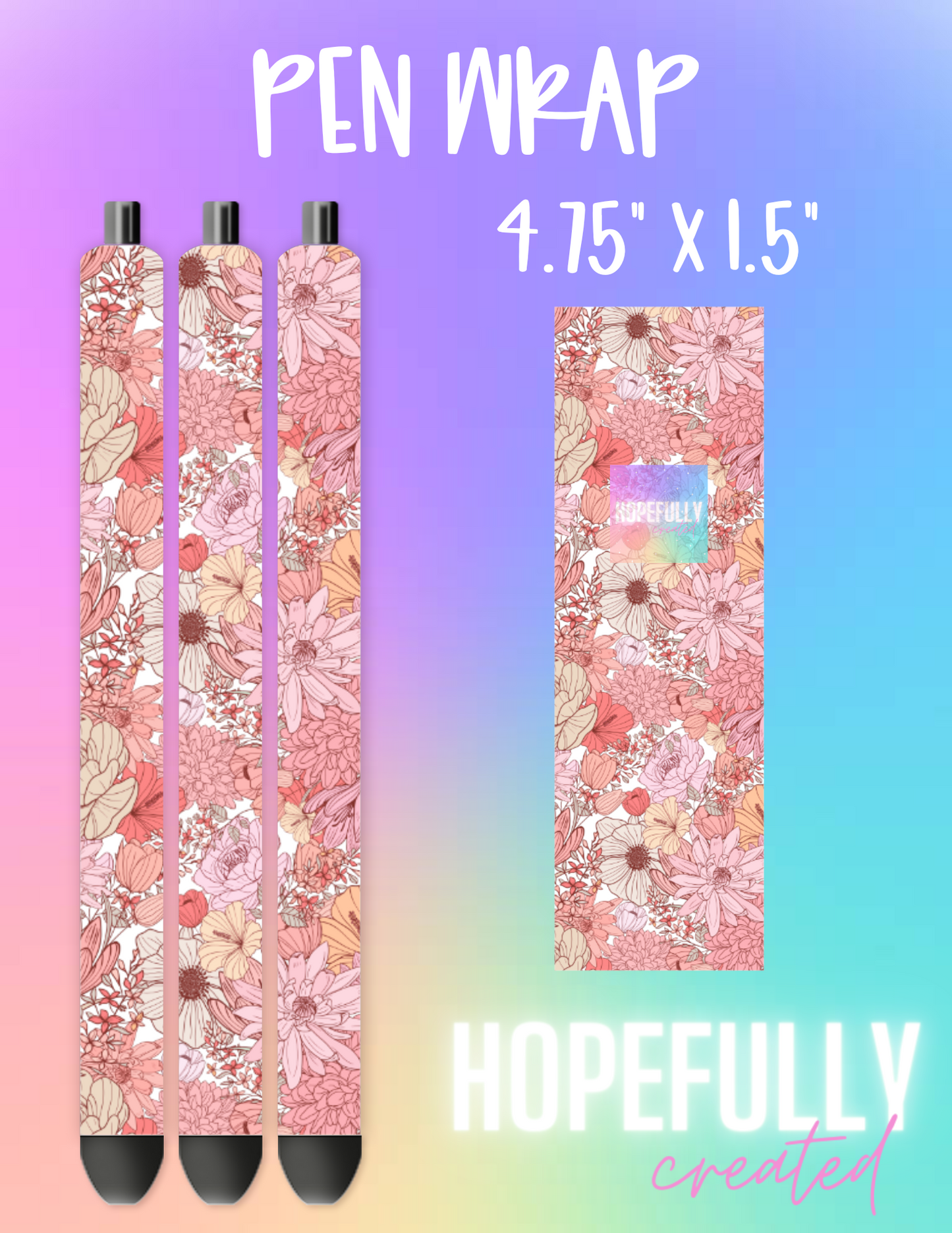 Floral Pen Wrap-911