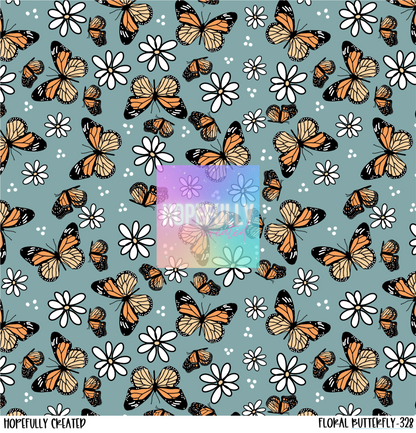 Floral Butterfly Vinyl Collection- 328