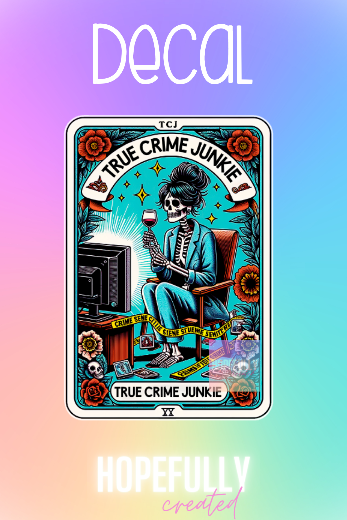 True Crime Junkie Decal-134