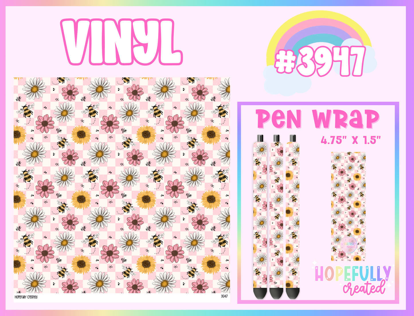 Floral Vinyl Collection - 3947